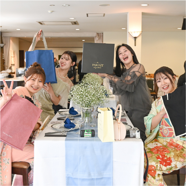 写真付きのお名前タグがゲストに大好評！